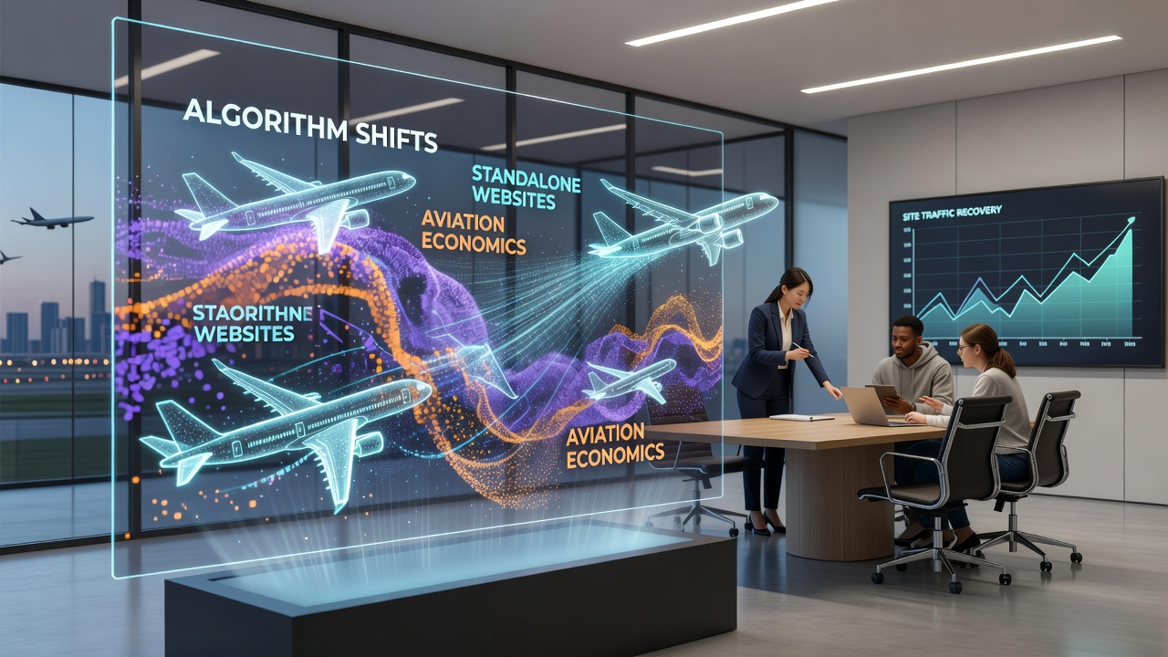 Navigating Algorithm Shifts for Standalone Websites Focused on Aviation Economics